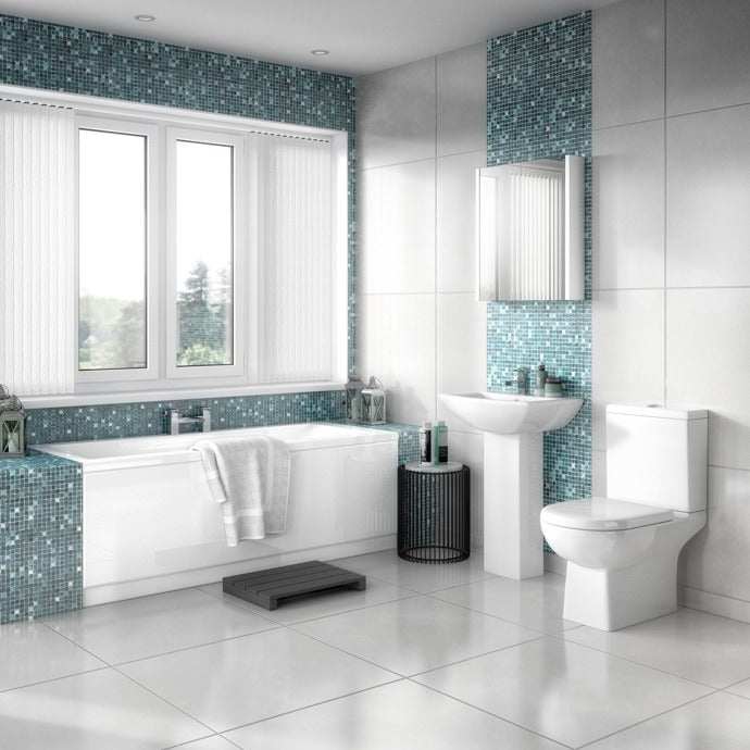 Nuie Asselby White Contemporary Close Coupled WC - CSS004