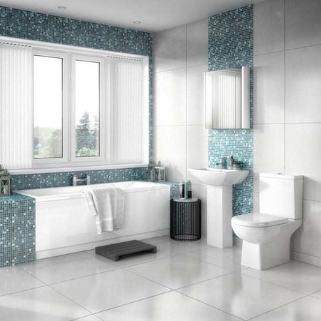 Nuie Asselby White Contemporary Close Coupled WC - CSS004