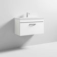 Nuie Athena Gloss White Contemporary 800mm Wall Hung Vanity & Basin 3 - ATH062D
