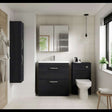 Nuie 2-Drawer Athena Floor Standing Vanity Unit Basin 2 600mm Wide - H
