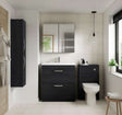 Nuie Athena 2-Door Wall Hung Tall Unit 300mm Wide - Hacienda Black - MOD662