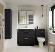 Nuie 2-Drawer Athena Floor Standing Vanity Unit with Basin-1 800mm Wide - Hacienda Black - ATH054A