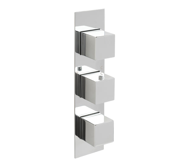 JTP Athena Slimlne 3 Outlet Thermostat Shower Valve - Chrome - 88691