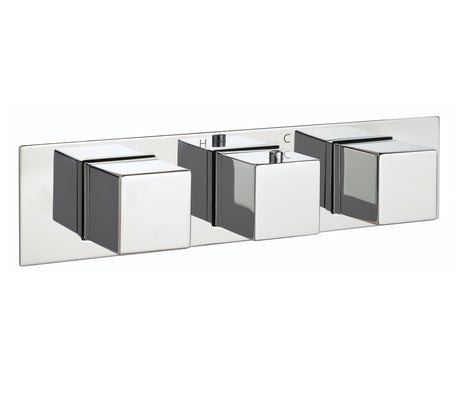 JTP Athena Slimlne 2 Outlet Thermostat Shower Valve - Chrome - 88693