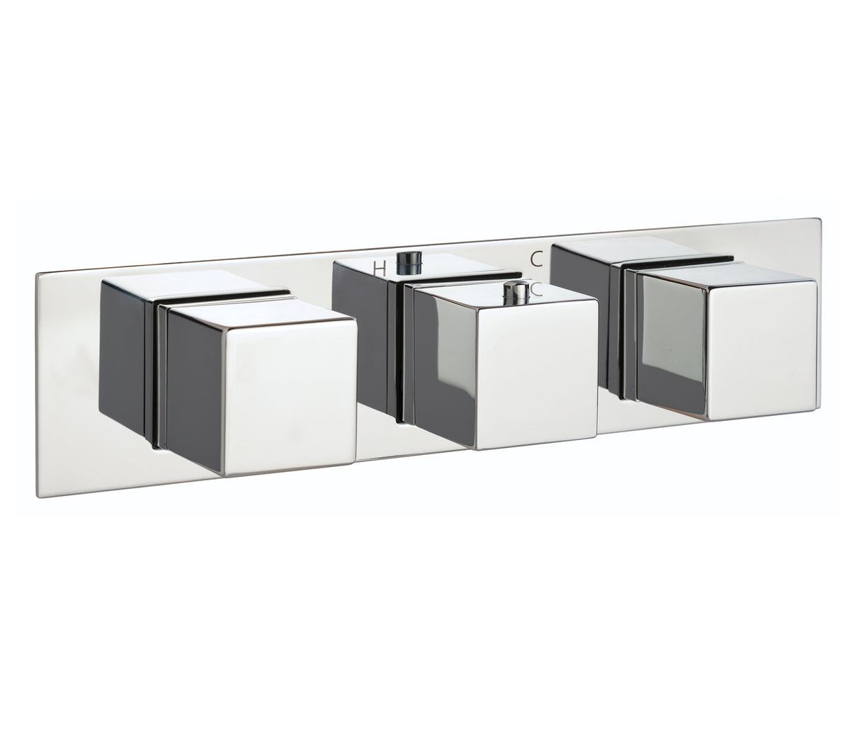 JTP Athena Slimlne 3 Outlet Thermostat - Chrome - 88692