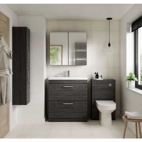 Nuie 2-Door Athena Floor Standing Vanity Unit with Basin-1 600mm Wide 
