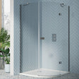 Scudo Athena Hinged Quadrant Shower Enclosure 900 x 900 x 6mm - Chrome - ATHQD9X9