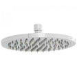 Vado Atmosphere Air-Injected round 8-inch chrome shower head with modern sleek design