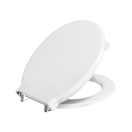 Twyford Avalon/Sola Toilet Seat and Cover Bar Hinge Top Fix - White - AV7875WH