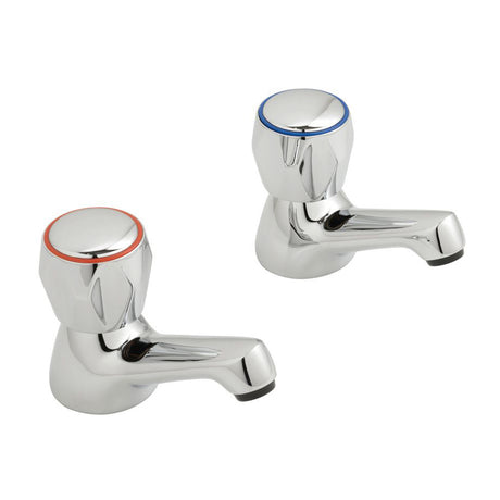 Vado Astra Basin Pillar Taps CD Valve 1/2" - Chrome - AX-AST-106/CD-CP