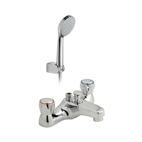 Vado Astra Deck Mounted Bath Shower Mixer CD Valve - Chrome - AX-AST-130/CD+K-CP