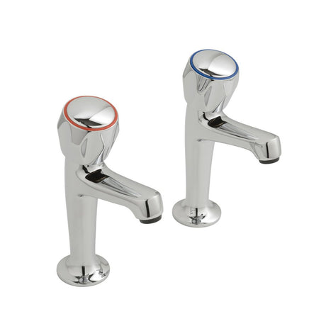 Bliss Astra High Neck Sink Pillar Taps - Chrome - AX-AST-156/CD-CP