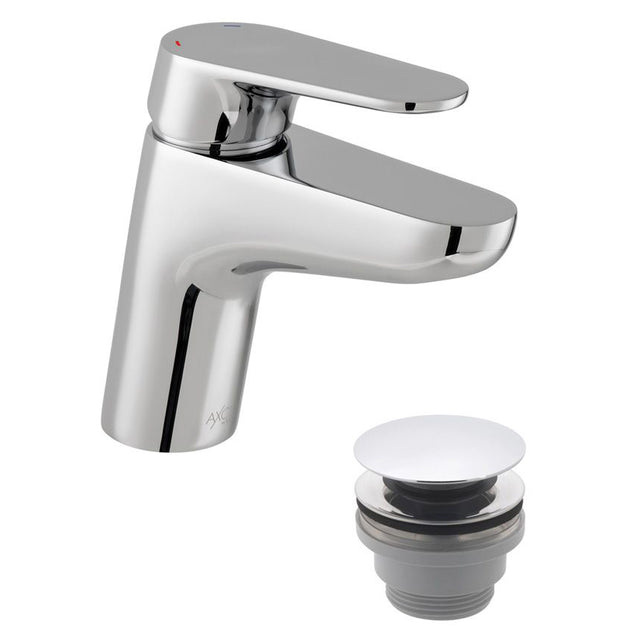 Vado Ava Mono Basin Mixer with Push Waste - Chrome - AX-AVA-100/CC-CP