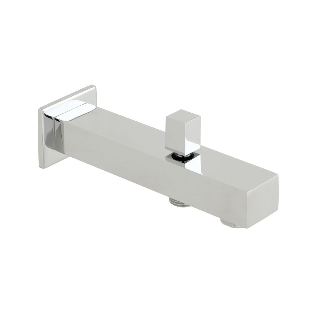 Vado Bokx Square Bath Spout with Diverter - Chrome - AX - BOK - 140/SQ/DIV - TAP 'N' SHOWER