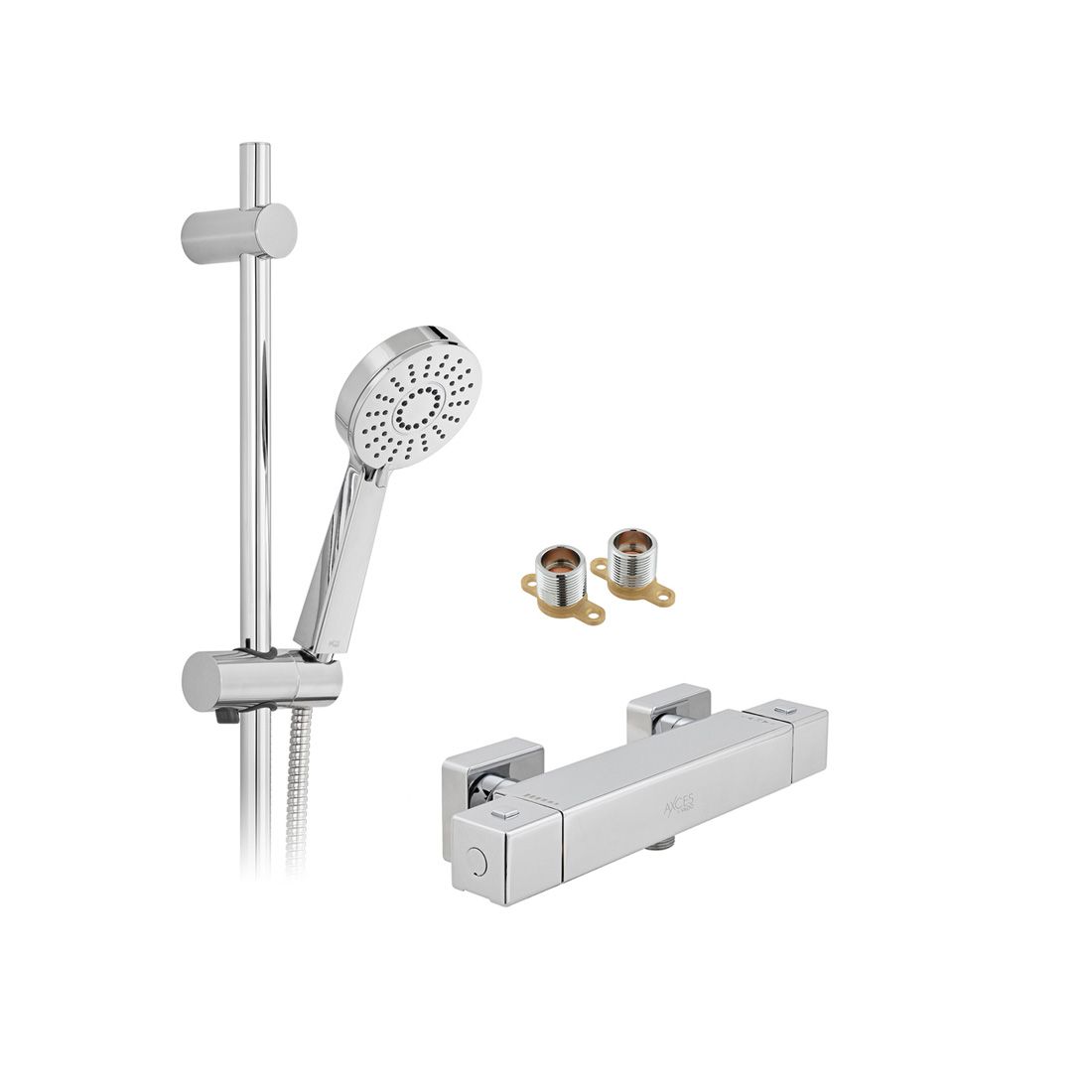 Vado Bokx Thermostatic Shower Package with Multi-Function Handset - Chrome - AX-BOK-MFSP-CP