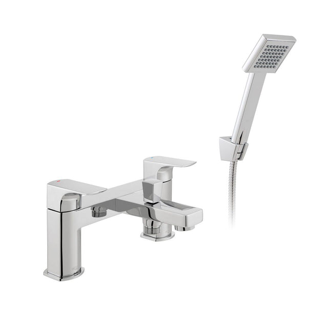 Vado Ekko Bath Shower Mixer with Shower Kit - Chrome - AX-EKO-130+K-CP