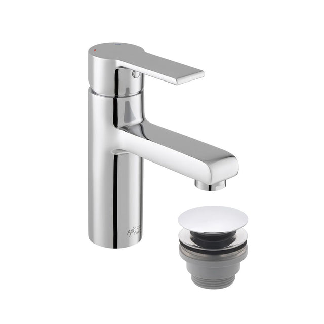 Vado Irlo Mono Basin Mixer with Push Waste - Chrome - AX - IRO - 100/CC - CP - TAP 'N' SHOWER