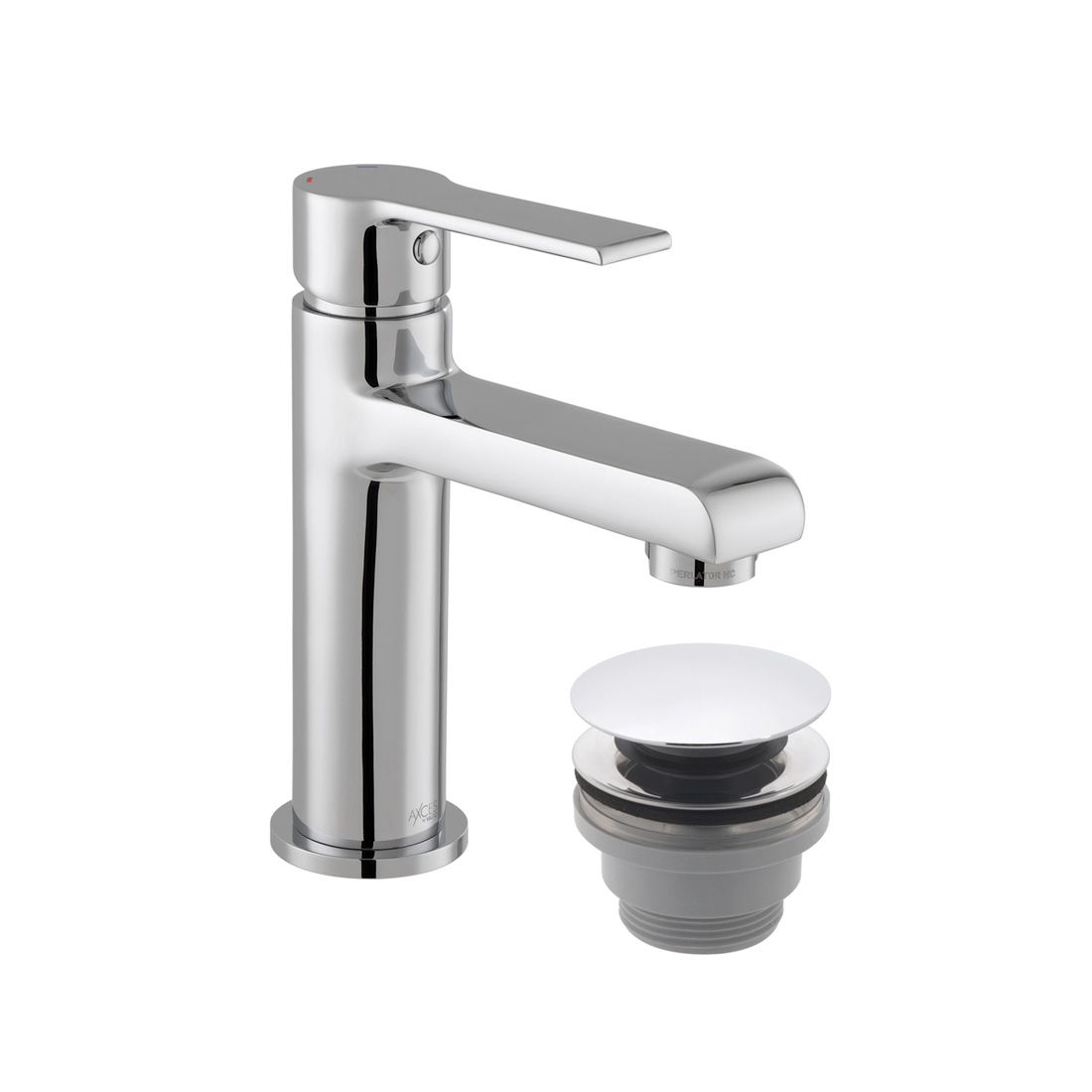 Vado Irlo Mini Mono Basin Mixer with Push Waste - Chrome - AX - IRO - 100M/CC - CP - TAP 'N' SHOWER