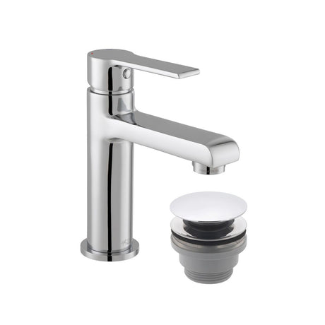 Vado Irlo Mini Mono Basin Mixer with Push Waste - Chrome - AX - IRO - 100M/CC - CP - TAP 'N' SHOWER