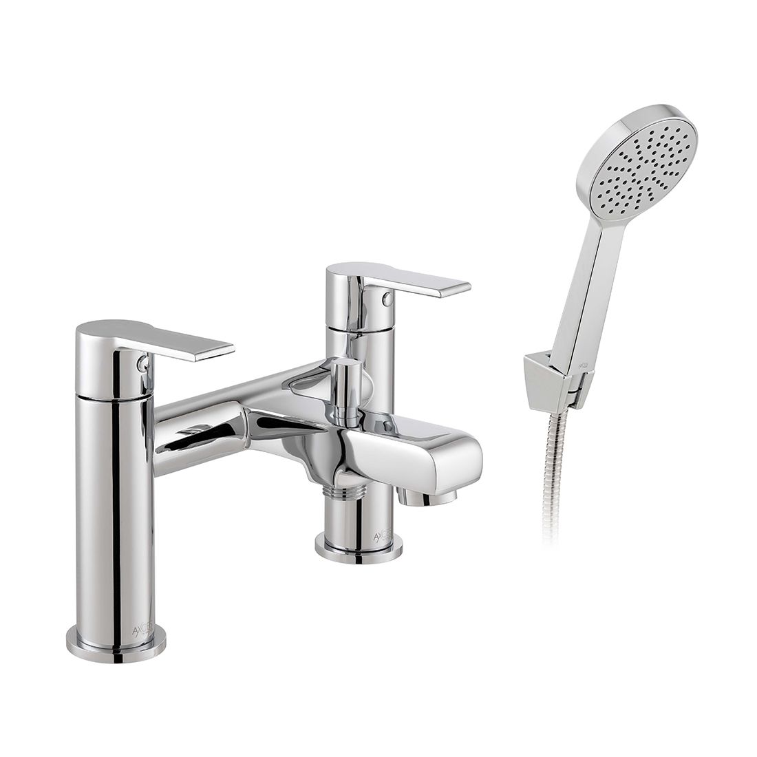 Vado Irlo Bath Shower Mixer with Shower Kit - Chrome - AX-IRO-130+K-CP
