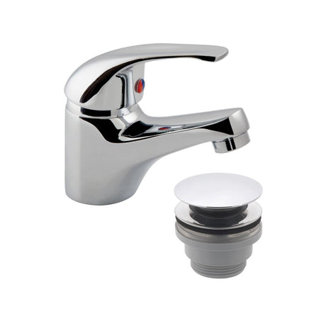 Vado Matrix Mono Basin Mixer with Pop - Up Waste - Chrome - AX - MAT - 100/CC - CP - TAP 'N' SHOWER