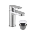 Vado Metiz Mono Basin Mixer with Push Waste - Chrome - AX-MET-100/CC-CP