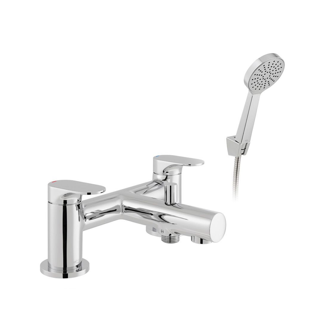 Vado Metiz Bath Shower Mixer Plus Shower Kit - Chrome - AX-MET-130+K-CP