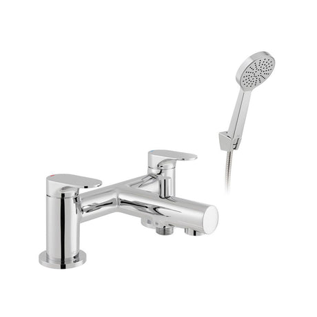 Vado Metiz Bath Shower Mixer Plus Shower Kit - Chrome - AX-MET-130+K-CP