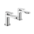 Vado Metiz Bath Pillar Taps - Chrome - AX - MET - 136 - CP - TAP 'N' SHOWER