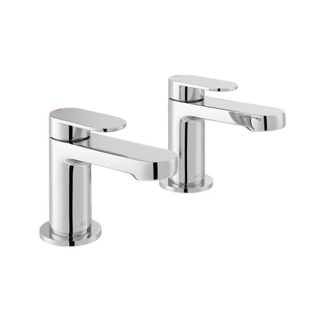 Vado Metiz Bath Pillar Taps - Chrome - AX - MET - 136 - CP - TAP 'N' SHOWER