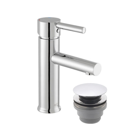 Vado Nuri Mono Basin Mixer with Push Waste - Chrome - AX-NUR-100/CC-CP