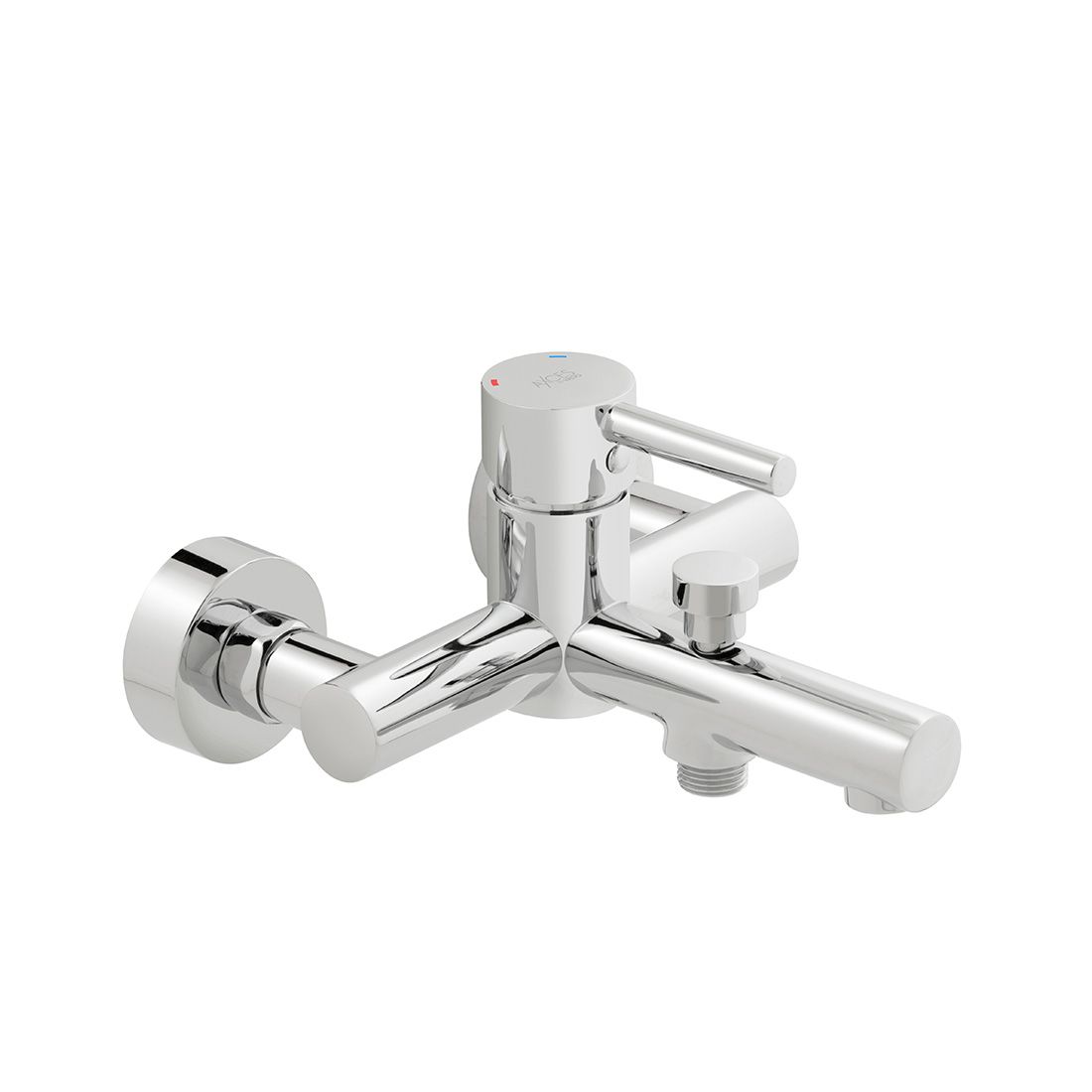 Vado Nuri Wall Mounted Bath Shower Mixer - Chrome - AX-NUR-123-CP