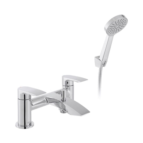 Vado Rowe Bath Shower Mixer with Shower Kit - Chrome - AX-ROW-130+K-CP