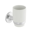 Vado Tournament Wall Mounted Ceramic Tumbler and Holder  - Chrome - AX-TOU-183A-CP