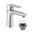 Vado Vala Mono Basin Mixer with Push Waste - Chrome - AX-VAL-100/CC-CP