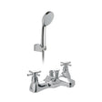 Vado Vecta Deck Mounted Bath Shower Mixer CD Valve - Chrome - AX-VEC-130/CD+K-CP