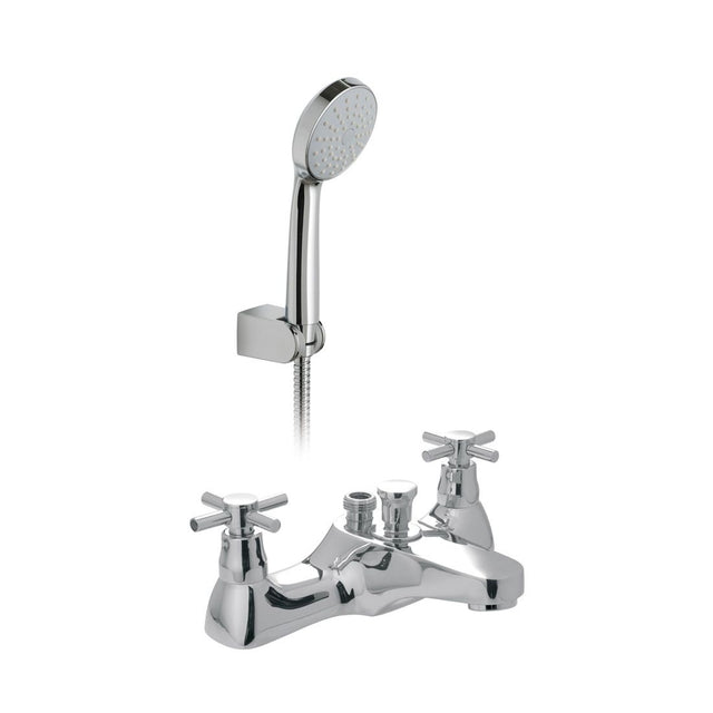 Vado Vecta Deck Mounted Bath Shower Mixer CD Valve - Chrome - AX-VEC-130/CD+K-CP
