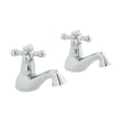 Vado Victoriana Bath Pillar Taps Cd Valve - Chrome - AX-VIC-136/CD-CP