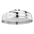 Bayswater Traditional Apron 8 inch chrome fixed shower head with retro design and rainfall nozzles