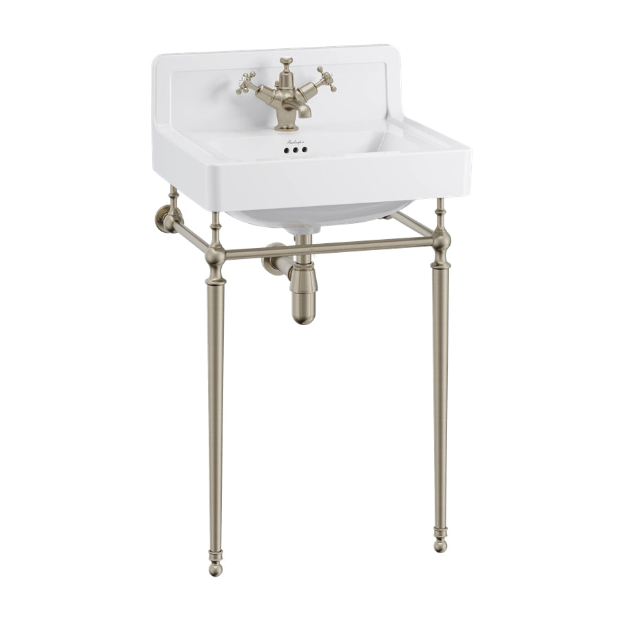 Burlington Basin Wash Stand - Brushed Nickel - T22A BNKL