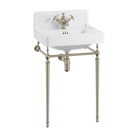Burlington Basin Wash Stand - Brushed Nickel - T22A BNKL