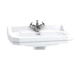 Burlington Edwardian White 1 Tap Hole Square Basin 80cm - B181TH