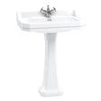 Burlington Edwardian White 2 Tap Hole Square Basin 80cm - B182TH
