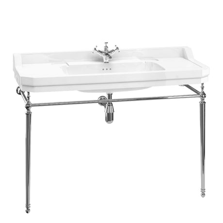 Burlington Edwardian White 1 Tap Hole Square Basin 120cm -  B191TH