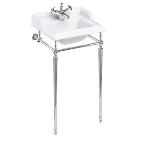 Burlington Classic White 2 Tap Hole Square Basin 50cm - B202TH