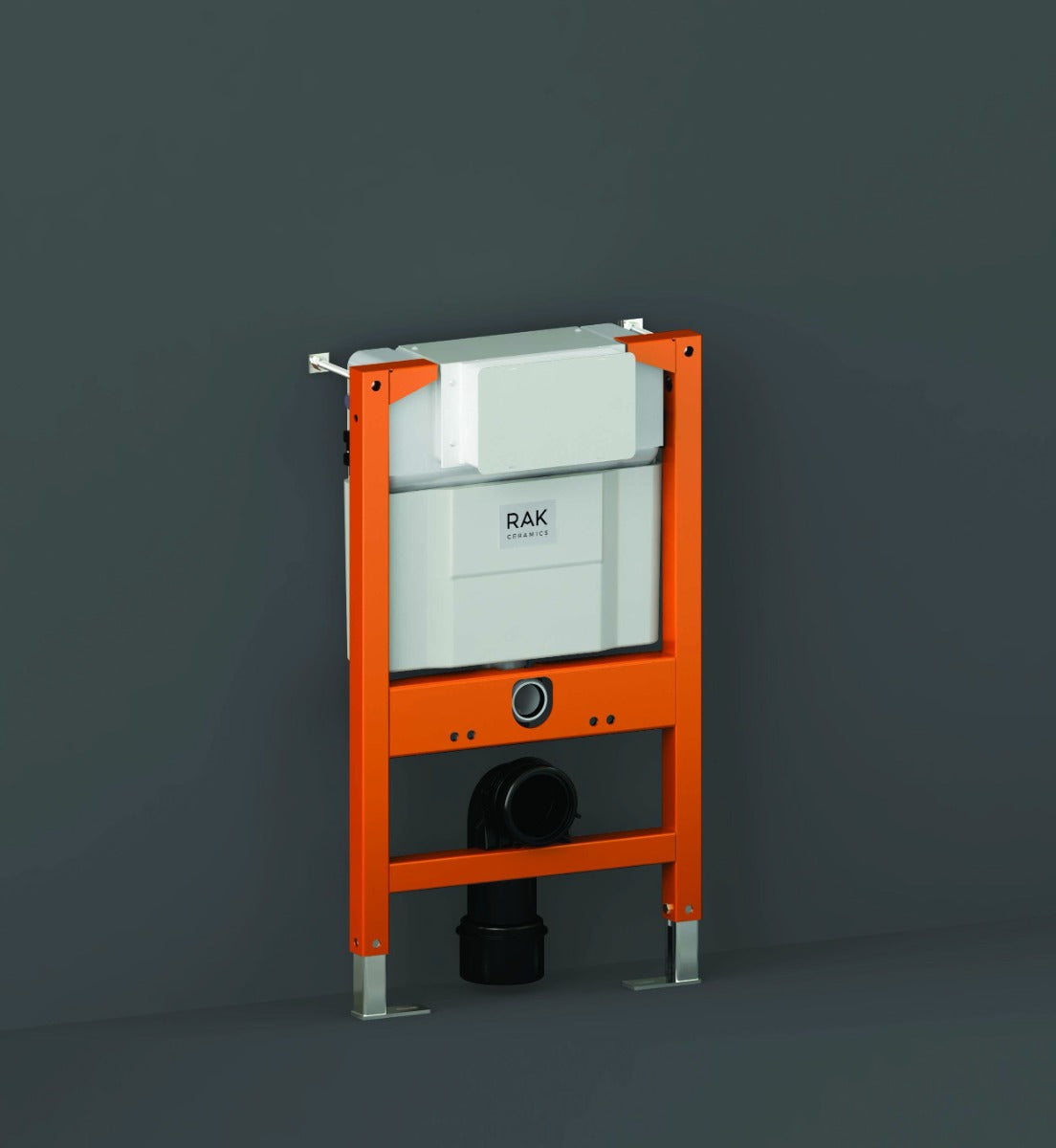 RAK Ecofix Concealed Toilet Support Frame with Concealed Cistern 820mm High - Orange - FS04RAK82TF