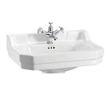 Burlington Edwardian White 1 Tap Hole Square Basin 56cm - B41TH