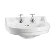 Burlington Edwardian White 2 Two Tap Hole Round Basin 56cm - B62TH