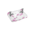 Burlington Bespoke Botanical 2 Tapholes Edwardian Cloakroom Basin 512 x 310mm - Pink - B82THBOTA