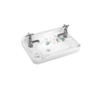 Burlington Bespoke Spring Forest 2 Tapholes Edwardian Cloakroom Basin 512 x 310mm - White - B82THFORE
